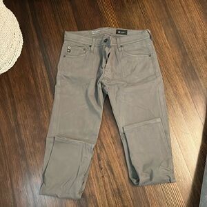 30 x 30 mens AG soft slim pants in a green color